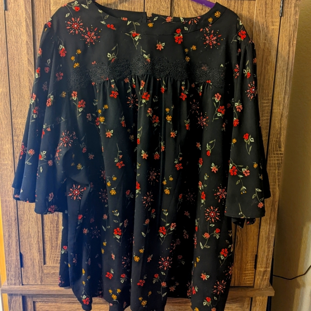 Flowing Bell sleeve blouse